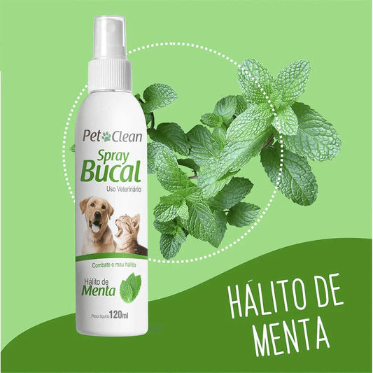 Spray Bucal Contra Mau Hálito Pet Clean