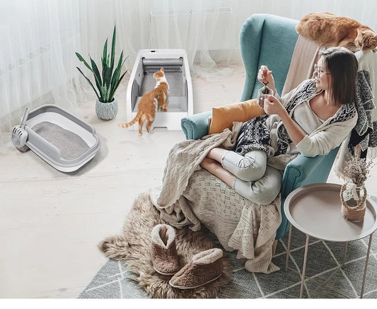 Caixa de Áreia autolimpante para gatos