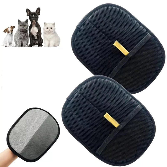 Luva removedora de pelos de animais de estimação reutilizável