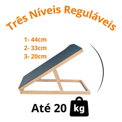 Rampa Antiderrapante Regulável para pet