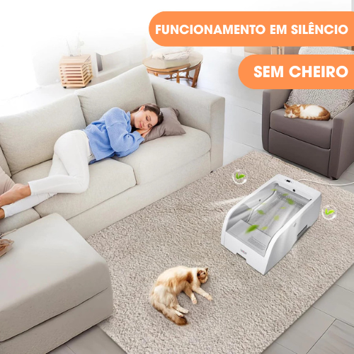 Caixa de Áreia autolimpante para gatos