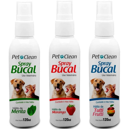 Spray Bucal Contra Mau Hálito Pet Clean