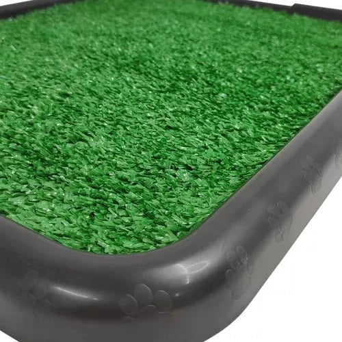 Tapete Sanitário lavável com grama sintética para cães