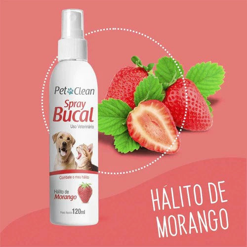 Spray Bucal Contra Mau Hálito Pet Clean